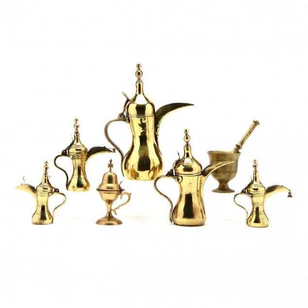 group-of-brass-vessels