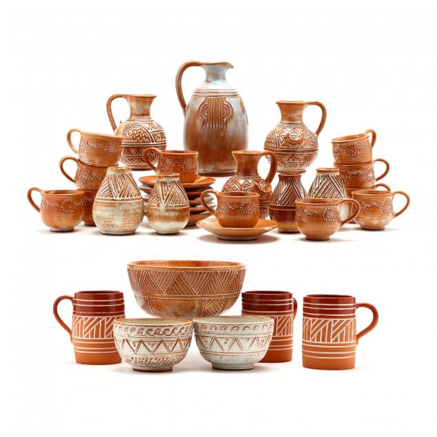group-of-contemporary-cypriot-pottery