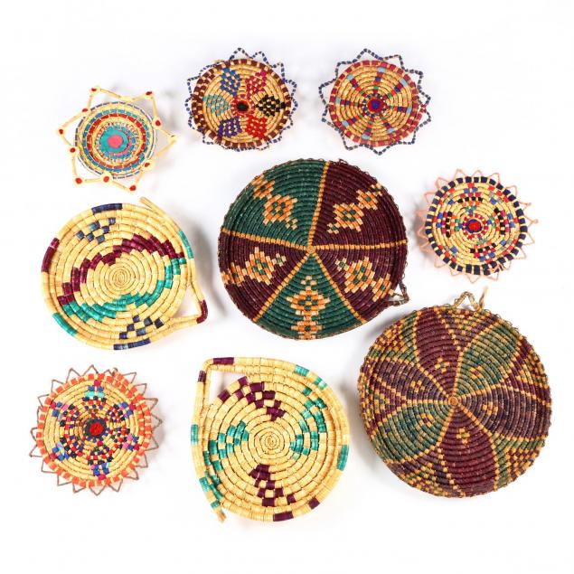 group-of-decorative-cypriot-serving-baskets