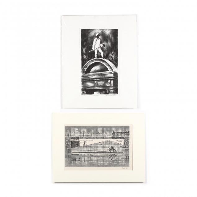 two-lithographs-by-members-of-associated-american-artists-george-schreiber-and-lawrence-beall-smith