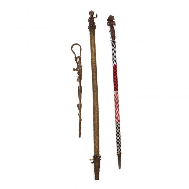 two-bamileke-ceremonial-staffs-and-a-sceptre