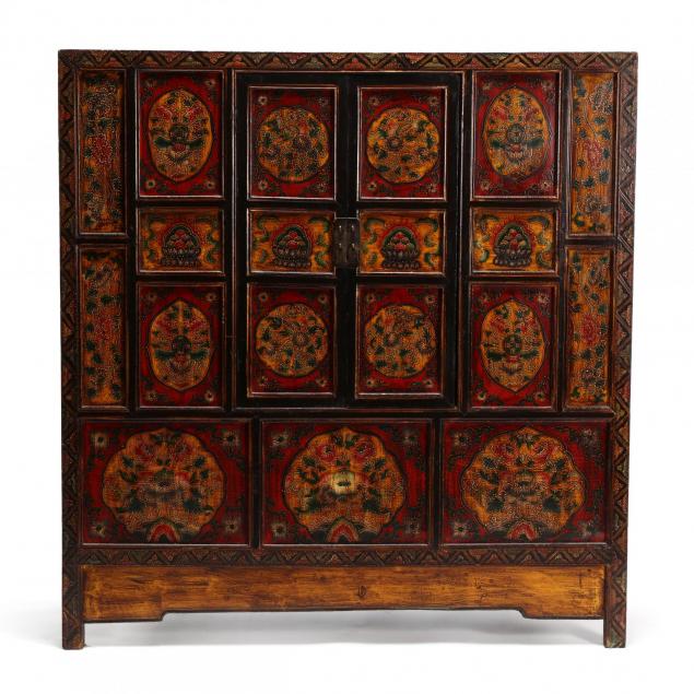 mongolian-paint-decorated-storage-cabinet