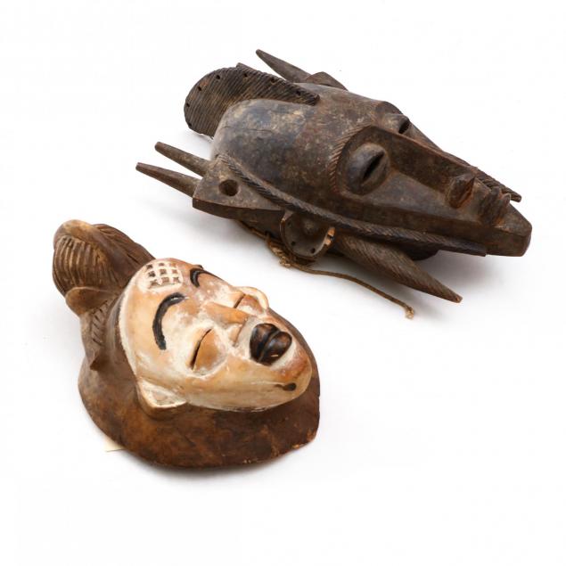 Two West African Face Masks (Lot 473 - The Collection of NOA Living