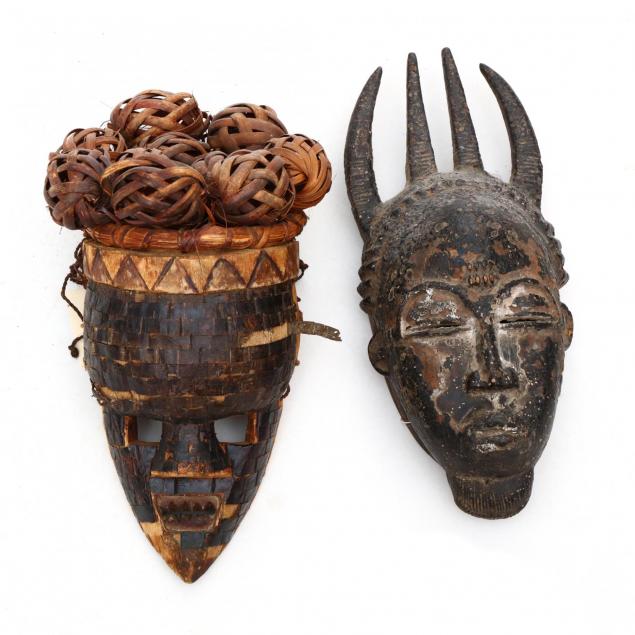 two-african-face-masks