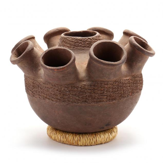 african-multi-spouted-pottery-vessel