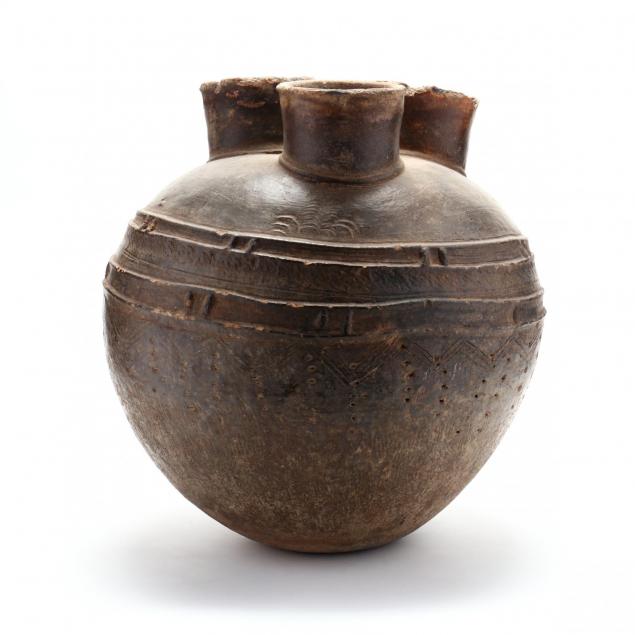 african-triple-spouted-pottery-vessel