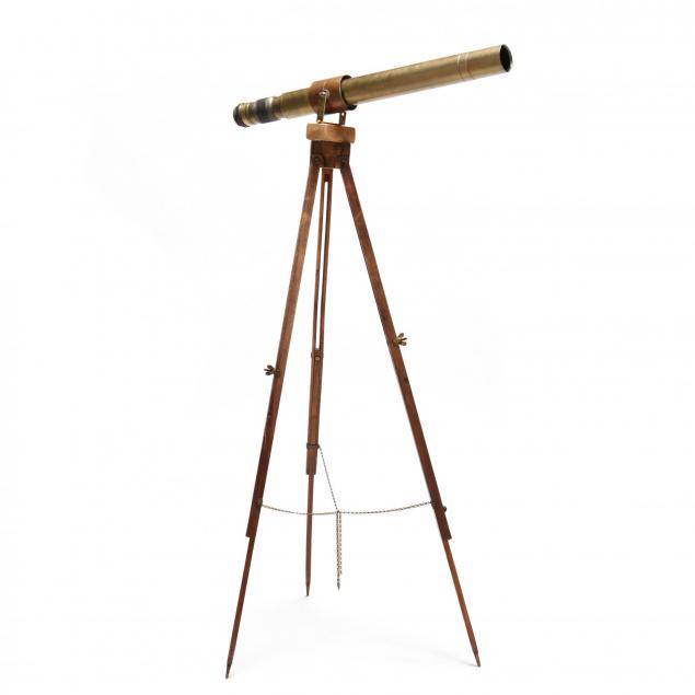 vintage-brass-telescope-on-stand