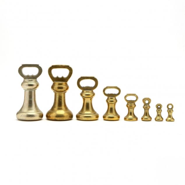 graduated-set-of-brass-weights