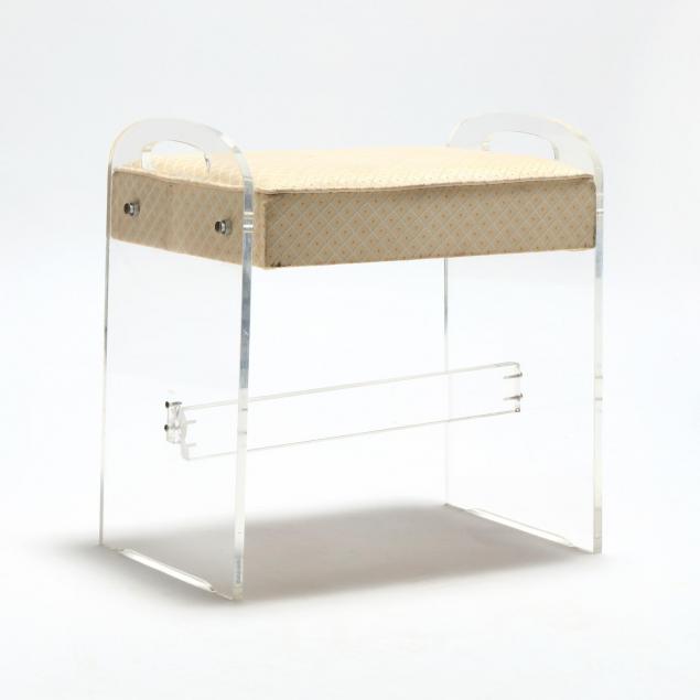 vintage-lucite-vanity-bench