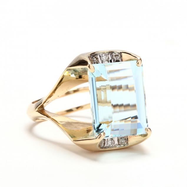 14kt-gold-aquamarine-and-diamond-ring