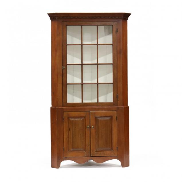 new-england-chippendale-cherry-corner-cabinet