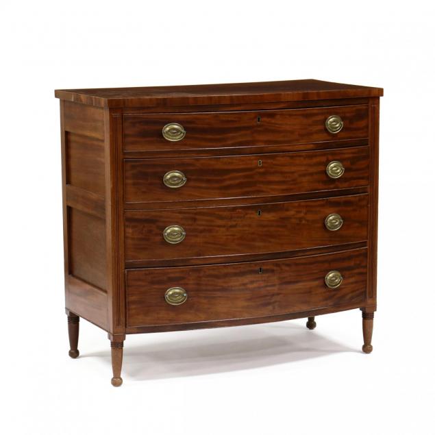 an-american-sheraton-bow-front-chest-of-drawers