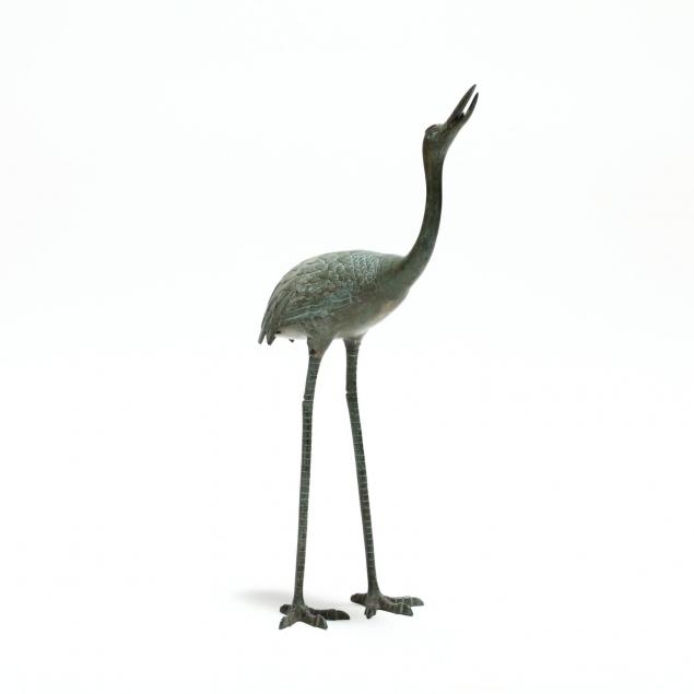 vintage-japanese-bronze-garden-crane