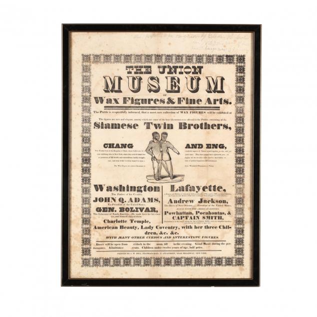 rare-broadside-promoting-an-exhibition-of-siamese-twin-wax-figures