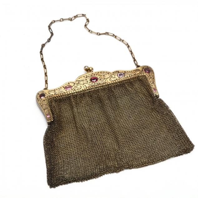 antique-french-silver-mesh-purse