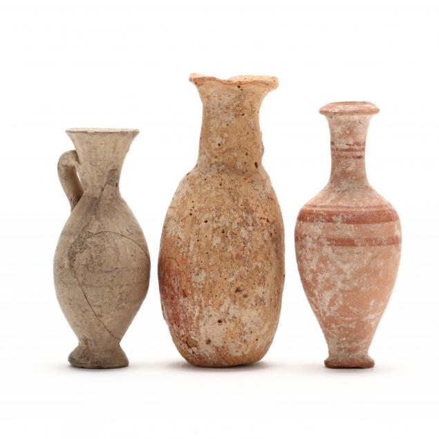 three-diminutive-cypriot-hellenistic-bottles-one-ex-morris-collection
