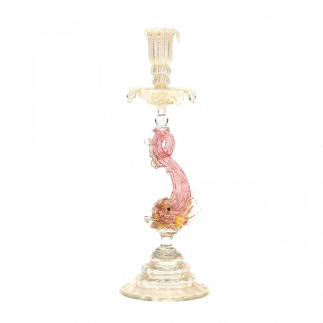 venetian-figural-glass-candlestick