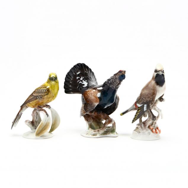 three-rosenthal-bird-sculptures