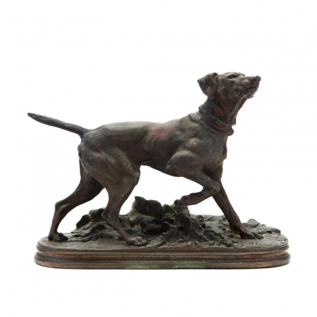 nich-mueller-sons-spelter-sculpture-of-a-pointer