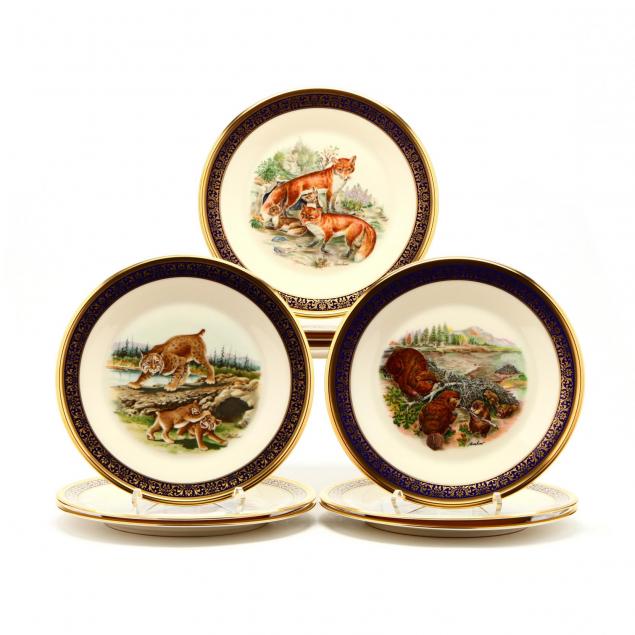 lenox-ten-woodland-wildlife-plates-designed-by-boehm