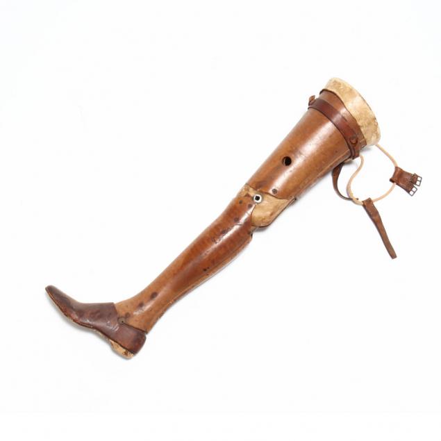 antique-wooden-prosthetic-leg