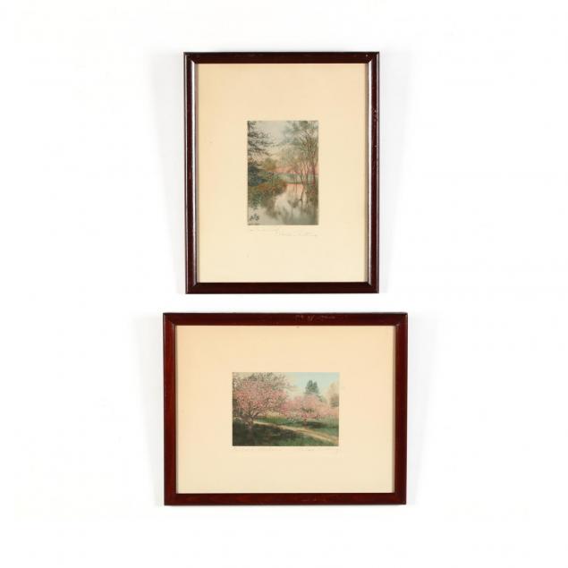wallace-nutting-american-1861-1941-two-hand-colored-landscape-photographs