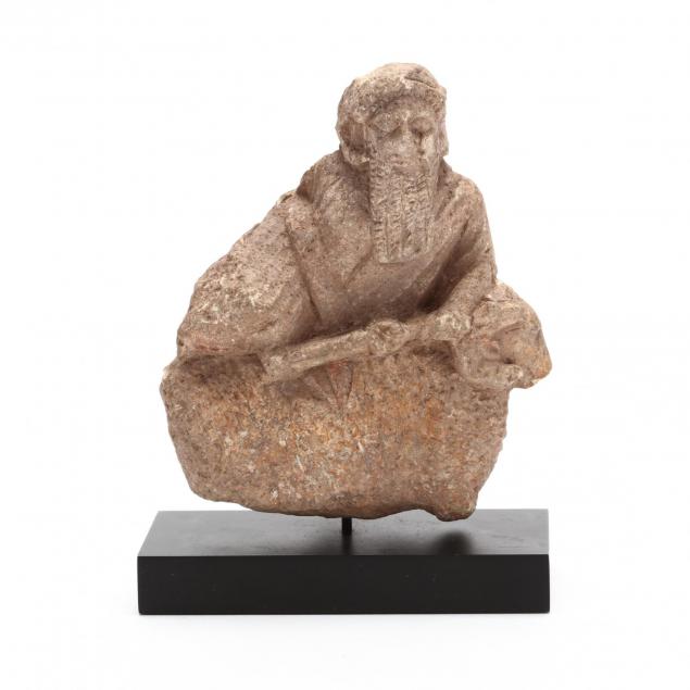 cypriot-archaic-limestone-carving-of-a-deity