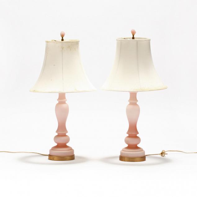 pair-of-vintage-pink-satin-glass-table-lamps