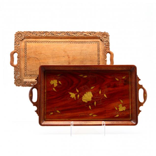 two-middle-eastern-teak-serving-trays