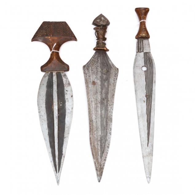 three-african-lokele-kongo-short-swords