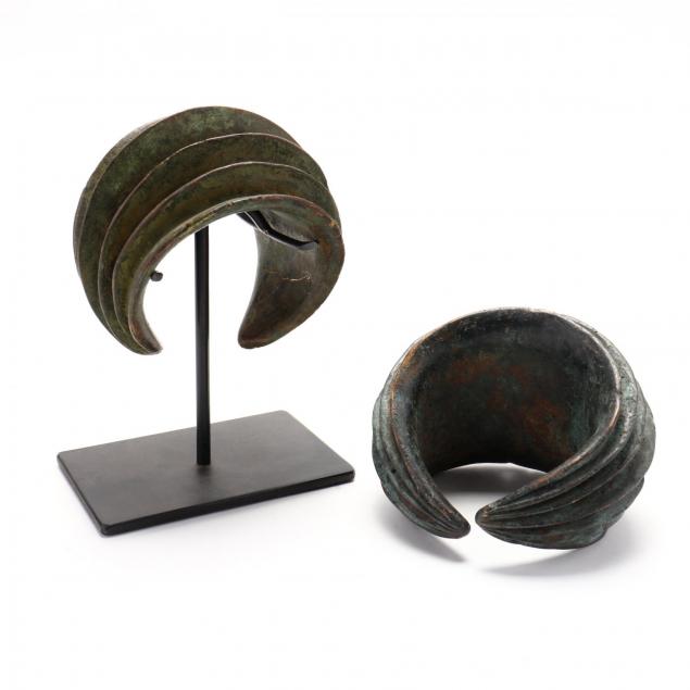 two-african-kota-bronze-currency-collar-forms