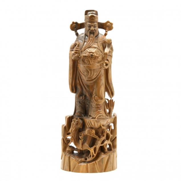 chinese-carved-wooden-guardian-figure-or-official