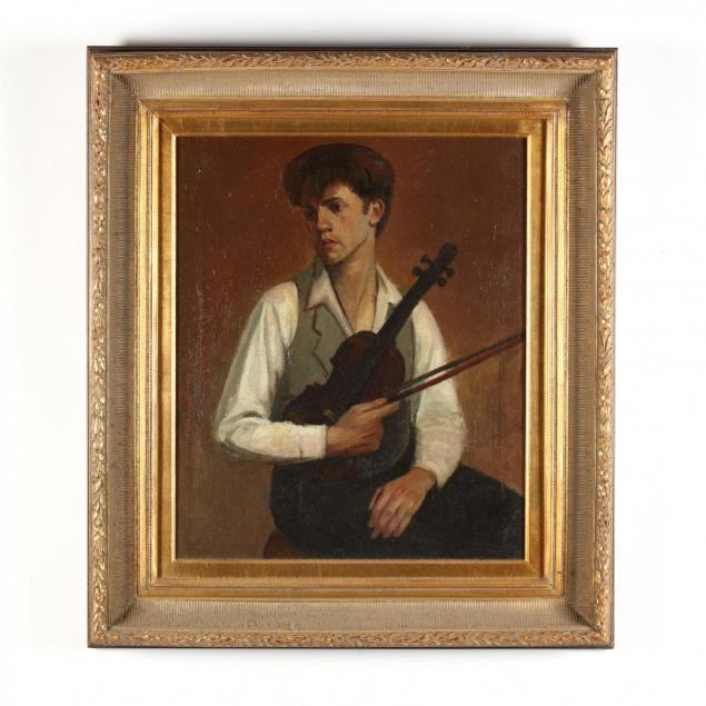 american-school-portrait-of-a-violinist