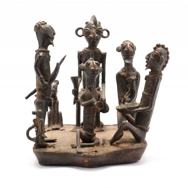 benin-bronze-figural-group