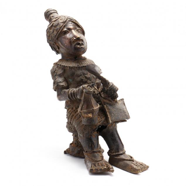 benin-bronze-seated-warrior