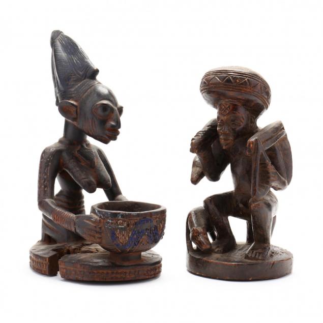 two-african-carved-figures