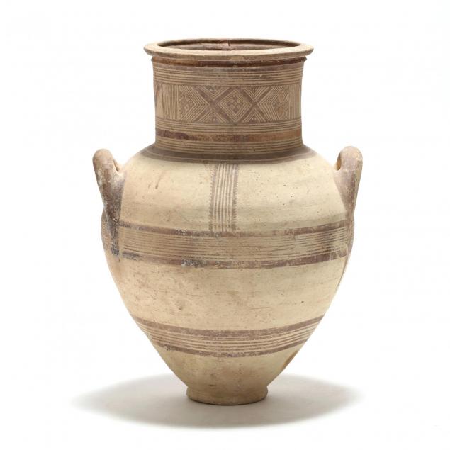 very-large-cypro-archaic-bichrome-amphora
