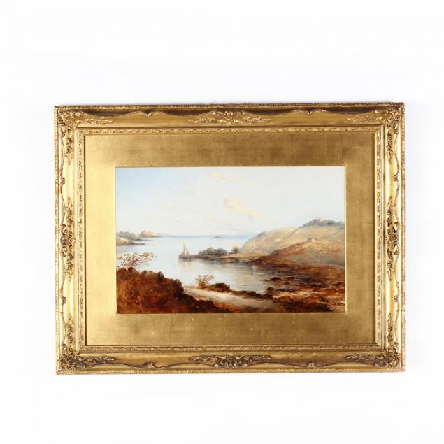 antique-english-school-watercolor-of-a-quiet-cove