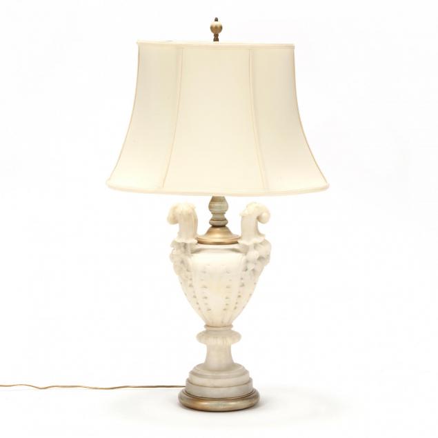 classical-style-carved-alabaster-urn-form-table-lamp