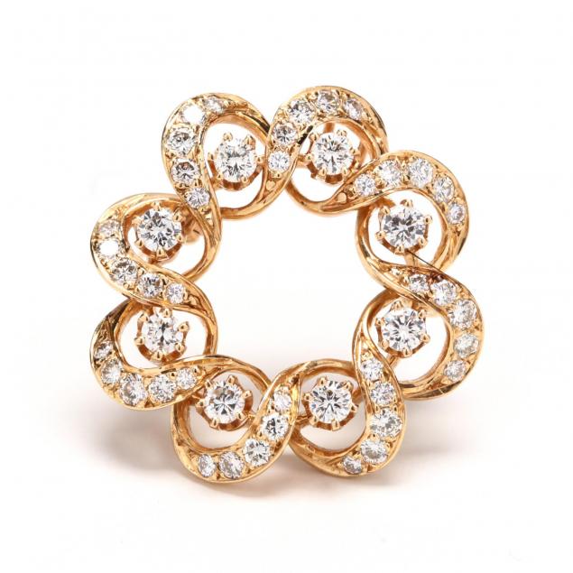 14kt-gold-and-diamond-brooch-pendant-kurt-goldschmidt