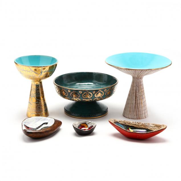six-italian-modern-pottery-serving-dishes