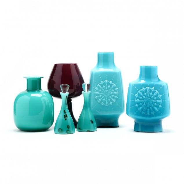 six-pieces-of-mid-century-cased-glass