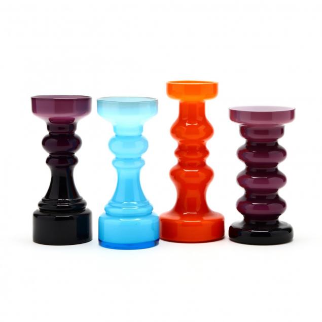 four-modern-art-glass-vases