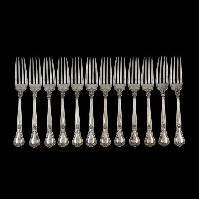 a-set-of-twelve-gorham-chantilly-sterling-silver-forks