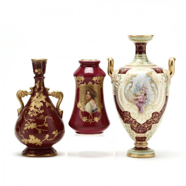 royal-bonn-art-nouveau-vase-set