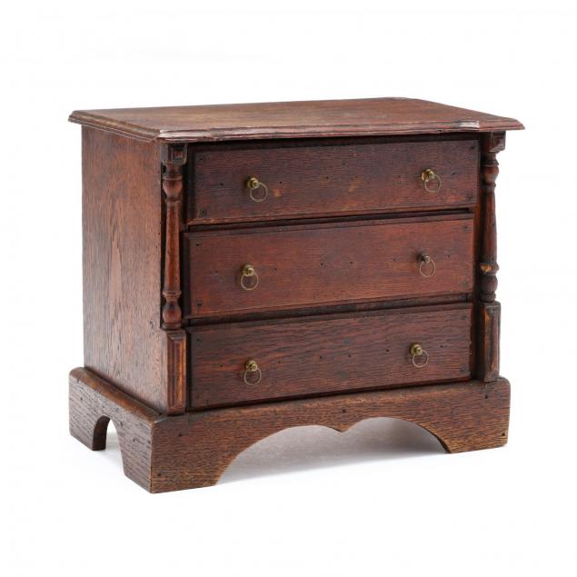 antique-continental-miniature-chest-of-drawers