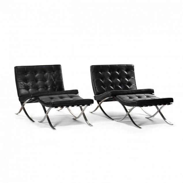ludwig-mies-van-der-rohe-german-1886-1969-pair-of-i-barcelona-i-chairs-and-ottomans