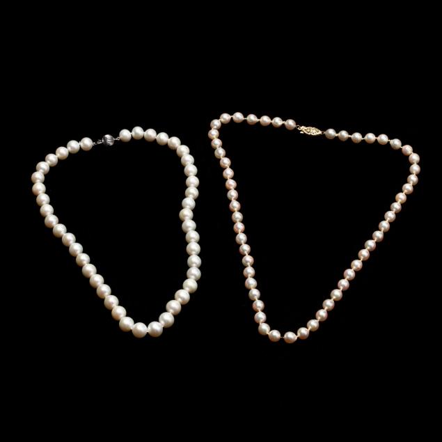 two-14kt-cultured-pearl-necklaces
