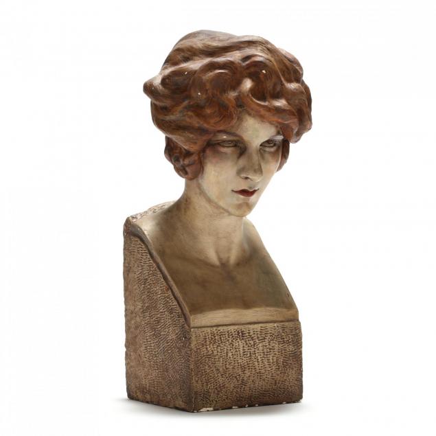 frederic-victor-guinzburg-american-1897-1978-plaster-bust-of-a-young-woman