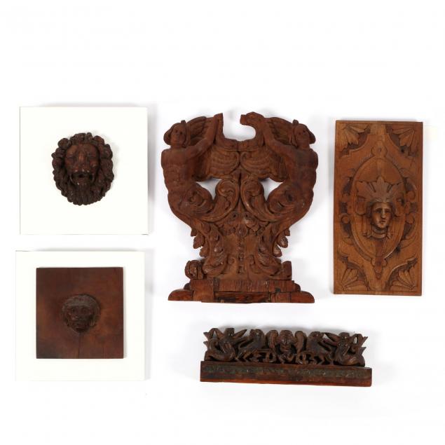 five-antique-continental-architectural-carvings